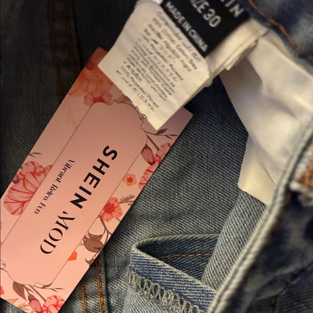 SHEIN Blue Denim Pencil Skirt - Picture 2 of 4